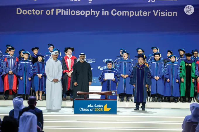 Khaled bin Mohamed bin Zayed attends Mohamed bin Zayed University of Artificial Intelligence 2025 commencement ceremony