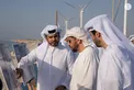 Hamdan bin Zayed reviews development projects on Dalma Island and meets with residents