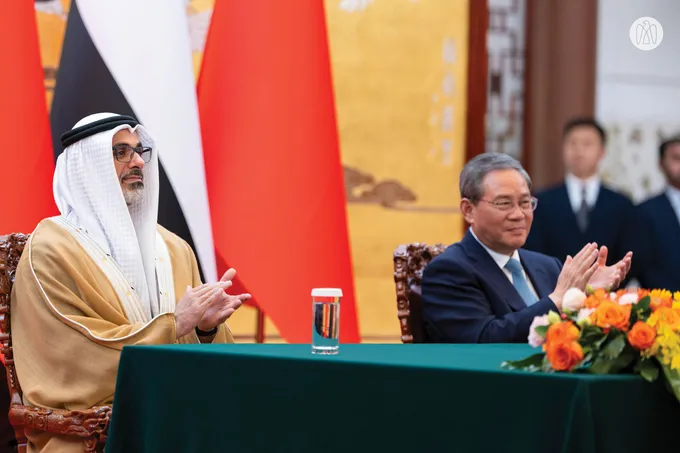 Crown Prince of Abu Dhabi and Premier of China discuss strengthening comprehensive strategic partnership and expanding cooperation