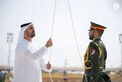 Theyab bin Mohamed bin Zayed attends silent prayer at Wahat Al Karama
