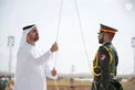Theyab bin Mohamed bin Zayed attends silent prayer at Wahat Al Karama