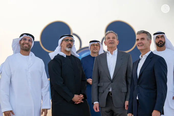 Khaled bin Mohamed bin Zayed witnesses the announcement of Disney Theme Park Resort project on Yas Island, Abu Dhabi