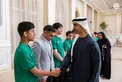 Hamdan bin Mohamed bin Zayed receives winners of UAE Wrestling Federation Cup and UAE Wrestling Clubs League for 2025–2026 season