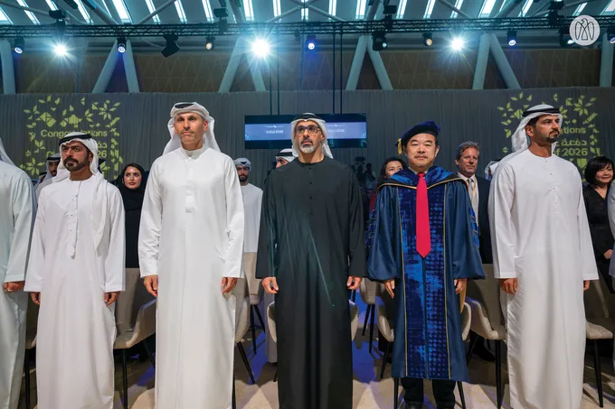 Khaled bin Mohamed bin Zayed attends Mohamed bin Zayed University of Artificial Intelligence 2026 commencement ceremony
