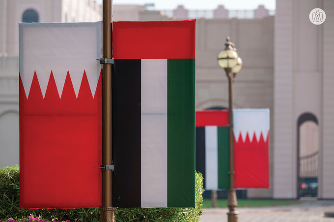 Crown Prince of Abu Dhabi arrives at Gudaibiya Palace in Manama