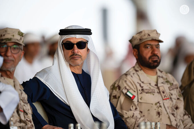 Under the patronage of the UAE President, Hazza bin Zayed attends Union Fortress 10 military parade in Al Ain