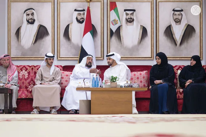 Hamdan bin Zayed receives Al Dhafra citizens and Liwa International Festival 2025 committee