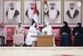 Hamdan bin Zayed receives Al Dhafra citizens and Liwa International Festival 2025 committee