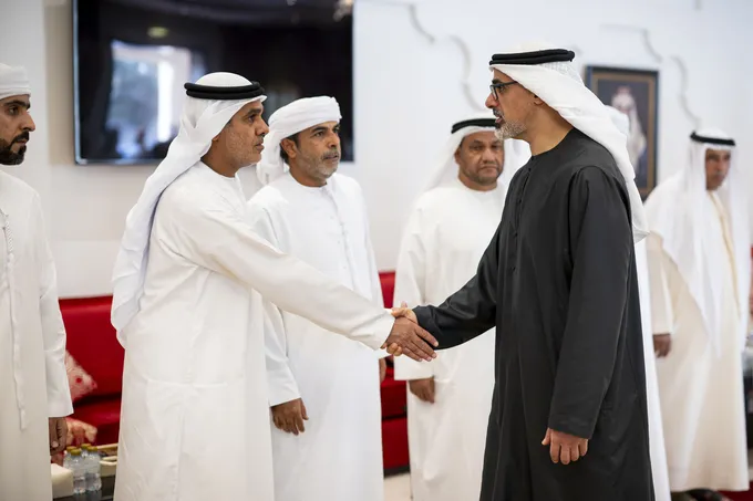 Khaled bin Mohamed bin Zayed offers condolences to family of national duty martyr Saeed Abdalla Alshamsi