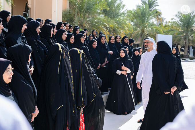 Khaled bin Mohamed bin Zayed visits General Women’s Union in Abu Dhabi