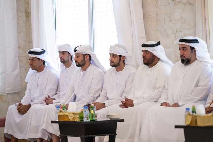 Khaled bin Mohamed bin Zayed offers condolences on the passing of Meera bint Rashid Al Mazrouei