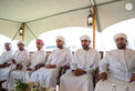 Hazza bin Zayed reviews Seih Sabra Camel Racing Track in Al Ain Region