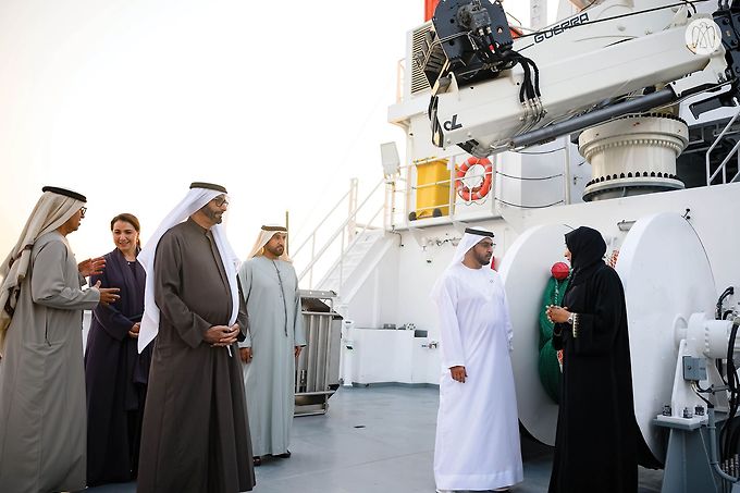 Hamdan bin Zayed Inaugurates the Environment Agency – Abu Dhabi’s Marine Research Vessel, ‘Jaywun’ 