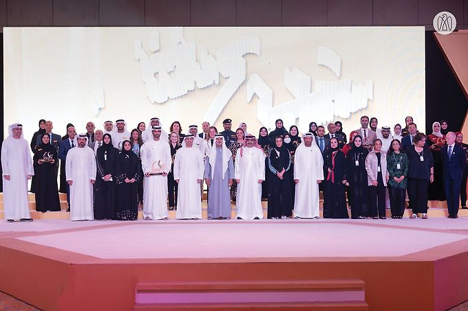 Under the patronage of Mansour bin Zayed and in the presence of Nahyan bin Mubarak, 16th Khalifa Award for Education honours winners