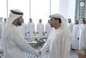 Hamdan bin Zayed receives top-performing 12th grade students in Al Dhafra Region
