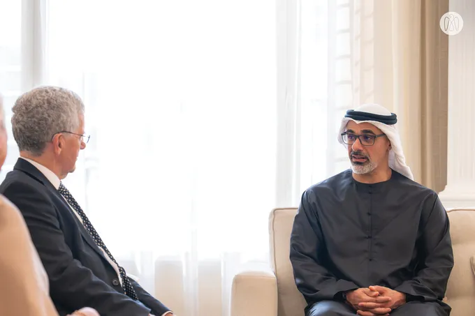 Khaled bin Mohamed bin Zayed receives Chief Justice of ADGM Courts