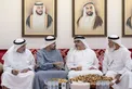 V|Hamed bin Zayed and Theyab bin Mohamed bin Zayed offer condolences on the passing of martyr Mohamed Hazza Al Mansouri’s mother