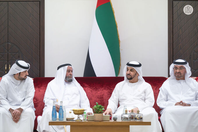 Hamdan bin Zayed receives well-wishers for holy month of Ramadan