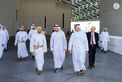 Accompanied by Khaled bin Mohamed bin Zayed, Theyazin bin Haitham Al Said visits Louvre Abu Dhabi