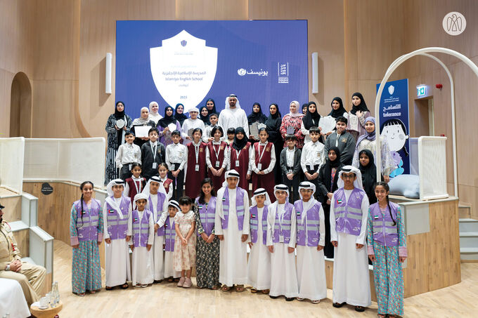 Video | Under the patronage of Sheikha Fatima bint Mubarak, Theyab bin Mohamed bin Zayed honours winners of Supreme Council for Motherhood and Childhood Bullying Prevention in Schools Award