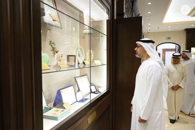 Khaled bin Mohamed bin Zayed visits General Women’s Union in Abu Dhabi