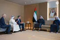 Khaled bin Mohamed bin Zayed meets Starbucks Chairman and CEO