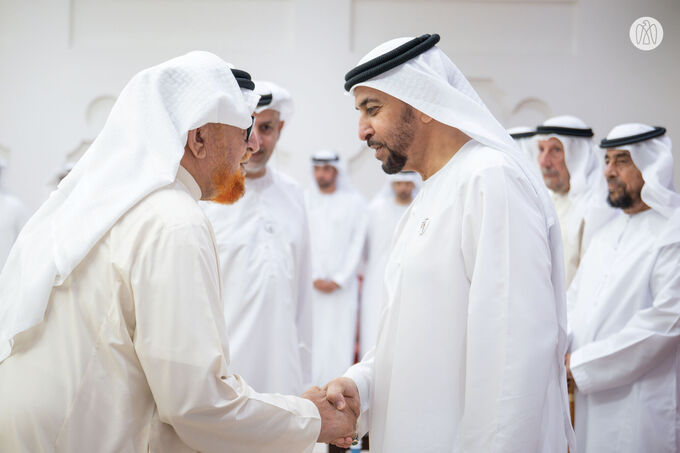 Hamdan bin Zayed receives well-wishers for holy month of Ramadan