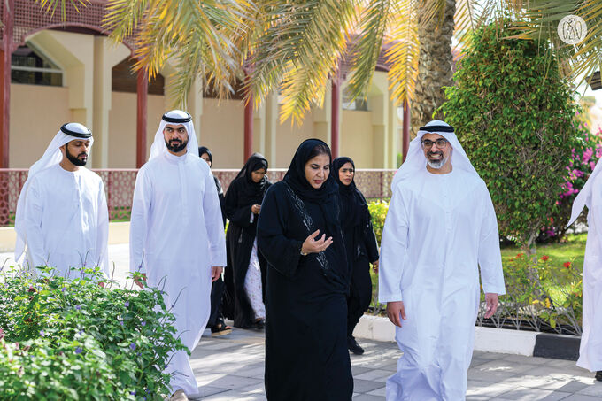 Khaled bin Mohamed bin Zayed visits General Women’s Union in Abu Dhabi