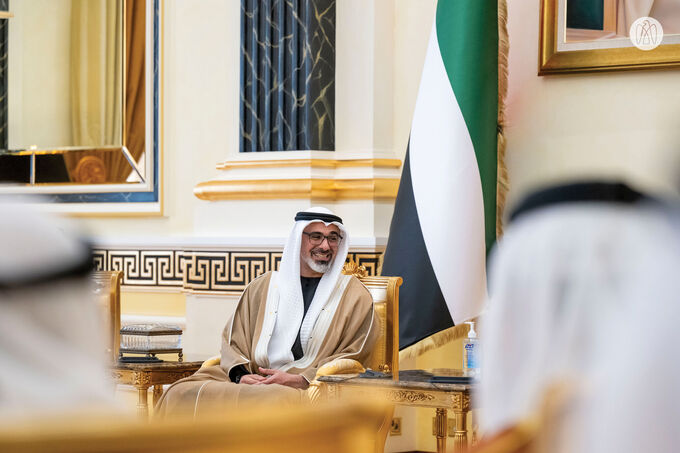 Crown Prince of Abu Dhabi and Crown Prince of Bahrain discuss strengthening bilateral relations