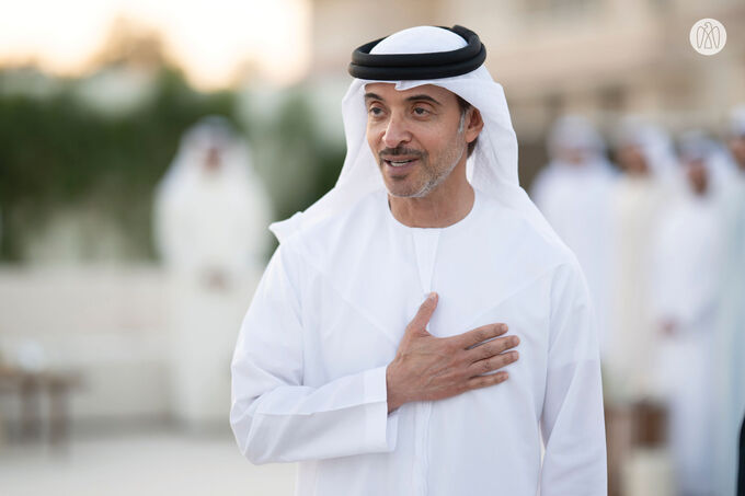 Hazza bin Zayed receives well-wishers for holy month of Ramadan