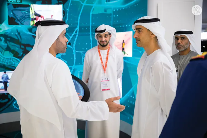 Hamdan bin Mohamed bin Zayed visits UMEX and SimTEX 2026