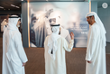 Khaled bin Mohamed bin Zayed receives Tahnoon bin Mohammed Al Nahyan at ADNOC headquarters during visit to review company’s role in advancing national economic growth