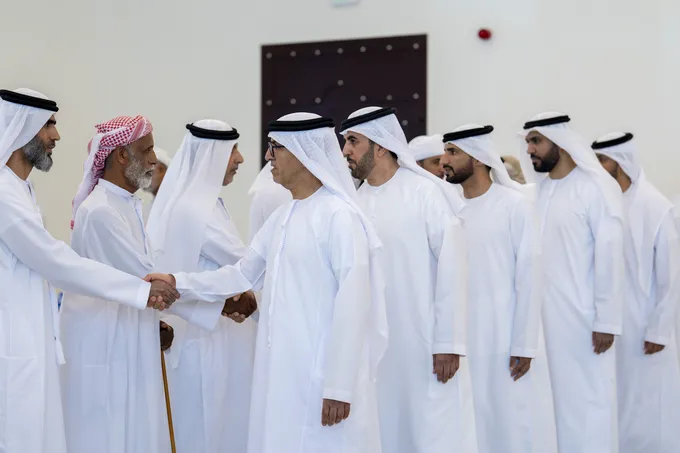 Theyab bin Mohamed bin Zayed offers condolences on the passing of martyr Ahmed Mohammed Al Zeyoudi’s brother