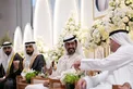 Khalifa bin Tahnoon bin Mohammed attends reception for Al Neyadi, Al Shamsi, and Al Dhaheri weddings