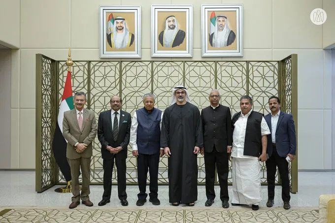 Khaled bin Mohamed bin Zayed meets Chief Minister of Kerala