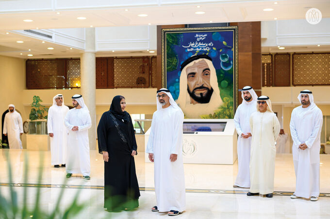 Khaled bin Mohamed bin Zayed visits General Women’s Union in Abu Dhabi