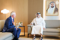 Khaled bin Mohamed bin Zayed receives ExxonMobil Chairman and CEO Darren Woods