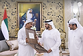 Hamdan bin Zayed receives Chairman and member of the Higher Organising Committee of Zayed Charitable Marathon