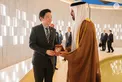 Theyab bin Mohamed bin Zayed receives Prime Minister of Singapore at Wahat Al Karama