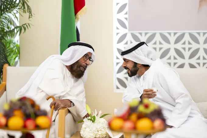 Khalifa bin Tahnoon bin Mohammed attends Hamad Humaid Al Shamsi wedding reception