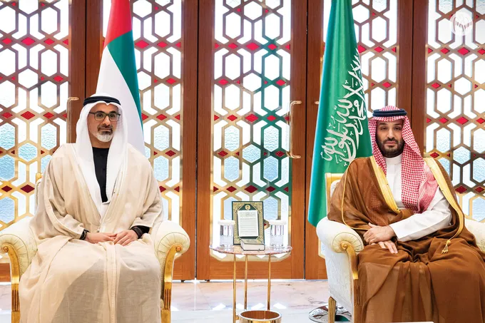 Crown Prince of Abu Dhabi meets Saudi Crown Prince on sidelines of Gulf–US Summit in Riyadh