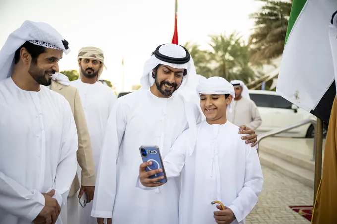 Khalifa bin Tahnoon bin Mohammed attends Hamad Humaid Al Shamsi wedding reception