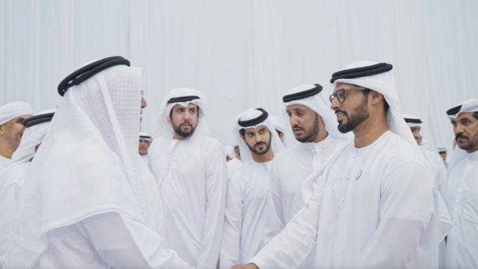 Zayed bin Hamdan bin Zayed attends Humaid Rashed Al Shamsi wedding reception