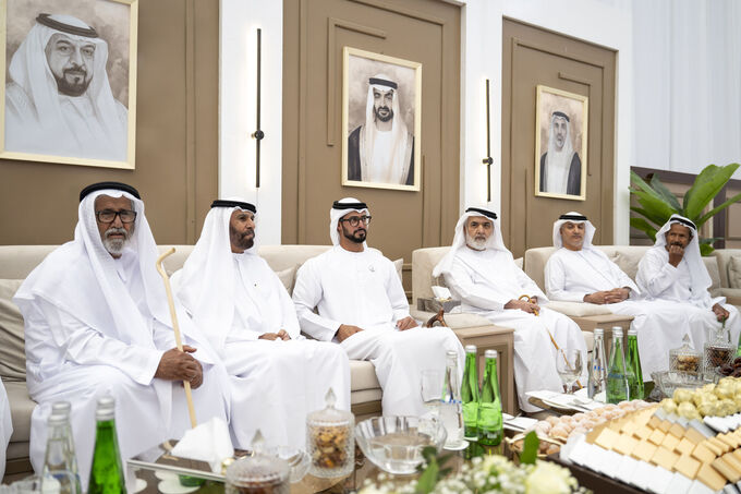 Zayed bin Hamdan bin Zayed attends Humaid Rashed Al Shamsi wedding reception