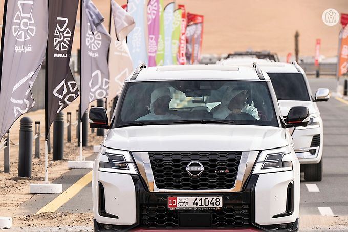 Khaled bin Mohamed bin Zayed and Zayed bin Hamdan bin Zayed visit Liwa International Festival 2023