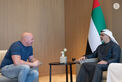Khaled bin Mohamed bin Zayed receives Dana White, CEO and President of UFC
