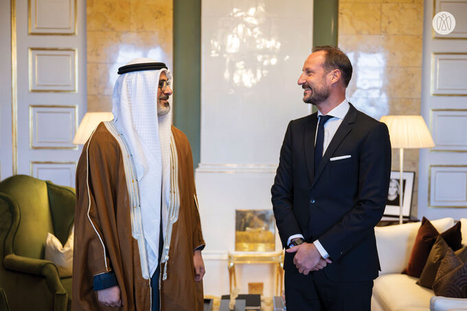 Crown Prince of Abu Dhabi meets Crown Prince of Norway