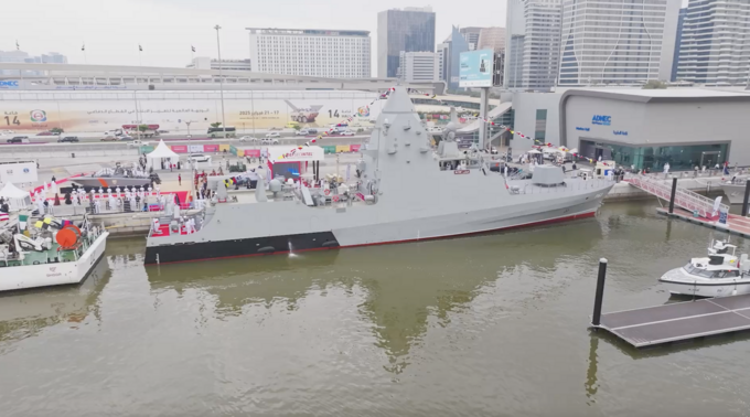 Hazza bin Zayed inaugurates Al Taf missile boat at NAVDEX 2025