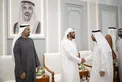 Nahyan bin Zayed and Theyab bin Mohamed bin Zayed attend Hamad Khalid Al Kaabi’s wedding reception
