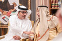 Hazza bin Zayed visits Ahmed Khalifa Al Suwaidi and exchanges Ramadan greetings